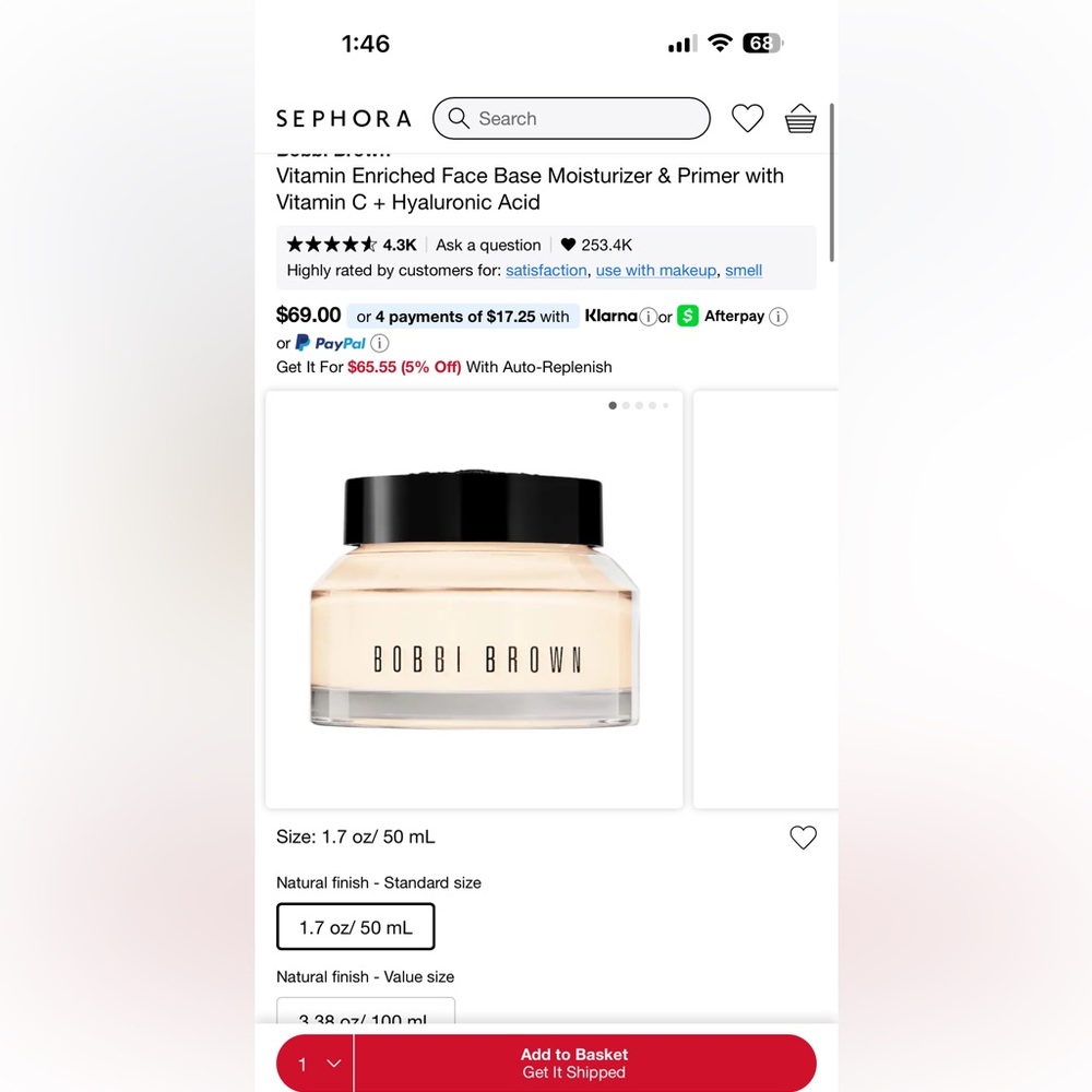 Bobbi Brown Vitamin Enriched Face Base - Cream